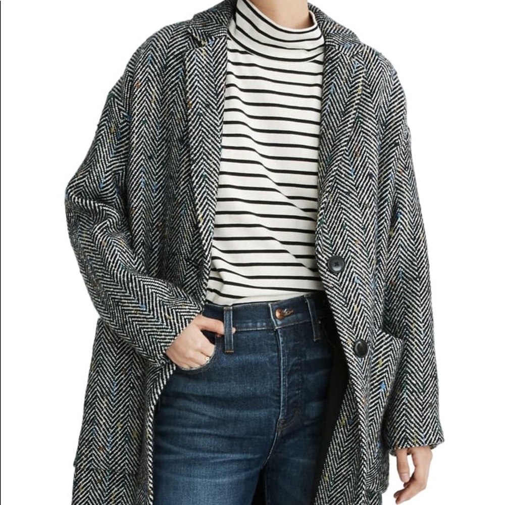 Madewell Elmcourt in Flecked Herringbone Coat